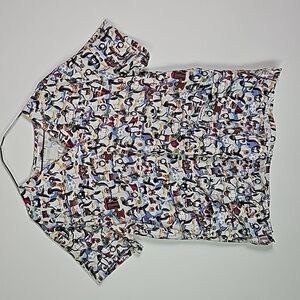 Scrubstar large penguin short sleeve scrub shirt